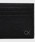 Portfel Calvin Klein  etui na karty skórzane męski kolor czarny