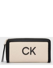 Portfel portfel damski kolor beżowy - Answear.com Calvin Klein 