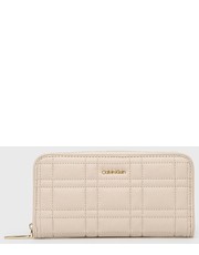 Portfel portfel damski kolor beżowy - Answear.com Calvin Klein 