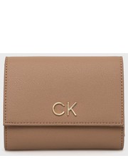 Portfel portfel damski kolor brązowy - Answear.com Calvin Klein 