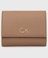 Portfel Calvin Klein  portfel damski kolor brązowy
