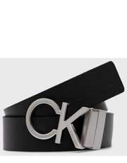 Pasek męski pasek skórzany dwustronny męski kolor czarny - Answear.com Calvin Klein 