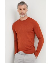 Sweter męski sweter wełniany męski kolor pomarańczowy - Answear.com Calvin Klein 