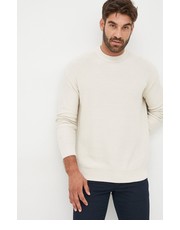 Sweter męski sweter bawełniany męski kolor beżowy - Answear.com Calvin Klein 