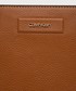 Shopper bag Calvin Klein  torebka kolor brązowy
