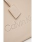 Shopper bag Calvin Klein  torebka kolor beżowy