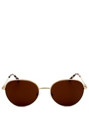 Okulary okulary przeciwsłoneczne męskie kolor złoty - Answear.com Calvin Klein 