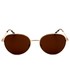 Okulary Calvin Klein  okulary przeciwsłoneczne męskie kolor złoty