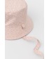 Kapelusz Calvin Klein  kapelusz dwustronny kolor różowy