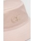 Kapelusz Calvin Klein  czapka kolor różowy