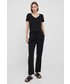 Bluzka Calvin Klein  t-shirt bawełniany kolor czarny