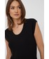 Bluzka Calvin Klein  bluzka damska kolor czarny gładka