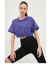 Bluzka t-shirt bawełniany kolor fioletowy - Answear.com Calvin Klein 