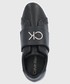 Sneakersy Calvin Klein  buty skórzane kolor czarny