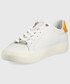 Sneakersy Calvin Klein  buty skórzane kolor biały