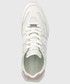 Sneakersy Calvin Klein  sneakersy skórzane kolor biały