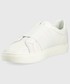Sneakersy Calvin Klein  sneakersy skórzane kolor biały
