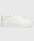 Sneakersy Calvin Klein  sneakersy Flatform Lace Up kolor biały