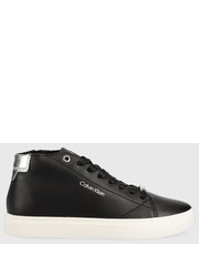 Sneakersy sneakersy skórzane Cupsole Unlined High Top kolor czarny - Answear.com Calvin Klein 