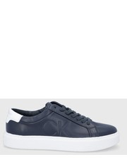 Sneakersy męskie buty skórzane kolor granatowy - Answear.com Calvin Klein 