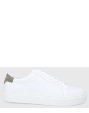 Sneakersy męskie buty skórzane kolor biały - Answear.com Calvin Klein 