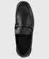 Mokasyny męskie Calvin Klein  mokasyny skórzane męskie kolor czarny