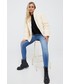 Kurtka Calvin Klein  kurtka puchowa damska kolor beżowy zimowa