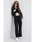 Kurtka Calvin Klein  kurtka skórzana damska kolor czarny przejściowa