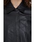 Kurtka Calvin Klein  kurtka skórzana damska kolor czarny przejściowa