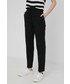Spodnie Calvin Klein  spodnie damskie kolor czarny fason cygaretki medium waist