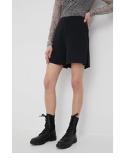 Spodnie szorty damskie kolor czarny gładkie high waist - Answear.com Calvin Klein 