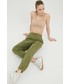 Spodnie Calvin Klein  Performance spodnie dresowe damskie kolor zielony gładkie