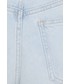Spodnie Calvin Klein  szorty jeansowe damskie gładkie high waist