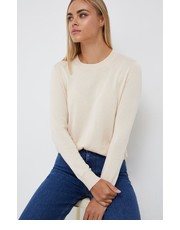 Sweter sweter z domieszką jedwabiu damski kolor beżowy lekki - Answear.com Calvin Klein 