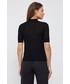 Sweter Calvin Klein  sweter wełniany damska kolor czarny