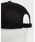 Czapka Calvin Klein  czapka kolor czarny z aplikacją