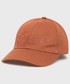 Czapka Calvin Klein  czapka bawełniana kolor brązowy z aplikacją