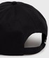 Czapka Calvin Klein  czapka bawełniana kolor czarny z aplikacją