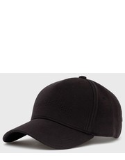 Czapka czapka kolor czarny gładka - Answear.com Calvin Klein 
