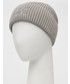 Czapka Calvin Klein  czapka kolor szary z grubej dzianiny