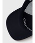 Czapka Calvin Klein  czapka kolor granatowy z aplikacją