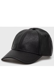 Czapka czapka kolor czarny wzorzysta - Answear.com Calvin Klein 