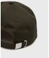 Czapka Calvin Klein  czapka bawełniana kolor zielony z aplikacją