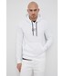 Bluza męska Calvin Klein  bluza męska kolor biały z kapturem z aplikacją