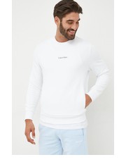 Bluza męska bluza męska kolor biały gładka - Answear.com Calvin Klein 