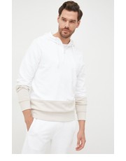 Bluza męska bluza bawełniana męska kolor biały z kapturem z nadrukiem - Answear.com Calvin Klein 