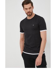 T-shirt - koszulka męska t-shirt bawełniany kolor czarny gładki - Answear.com Calvin Klein 