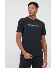T-shirt - koszulka męska Performance t-shirt treningowy Active Icon kolor czarny gładki - Answear.com Calvin Klein 