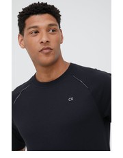 T-shirt - koszulka męska Performance t-shirt treningowy Modern Sweat kolor czarny gładki - Answear.com Calvin Klein 