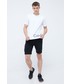 T-shirt - koszulka męska Calvin Klein  Performance t-shirt treningowy kolor biały z nadrukiem